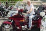 Walter taking in the View from his motorcycle at Americade