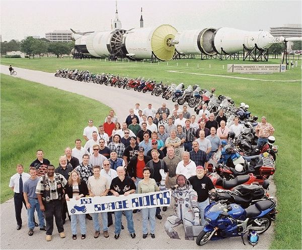 Motorcycle club or group picture