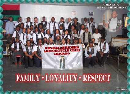 Motorcycle club or group picture