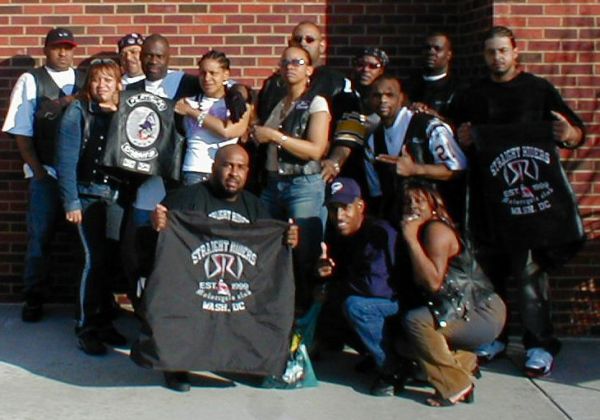 Motorcycle club or group picture