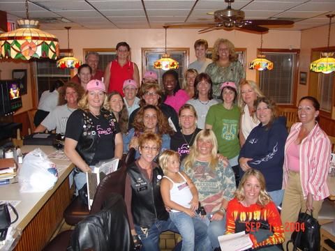 Motorcycle club or group picture