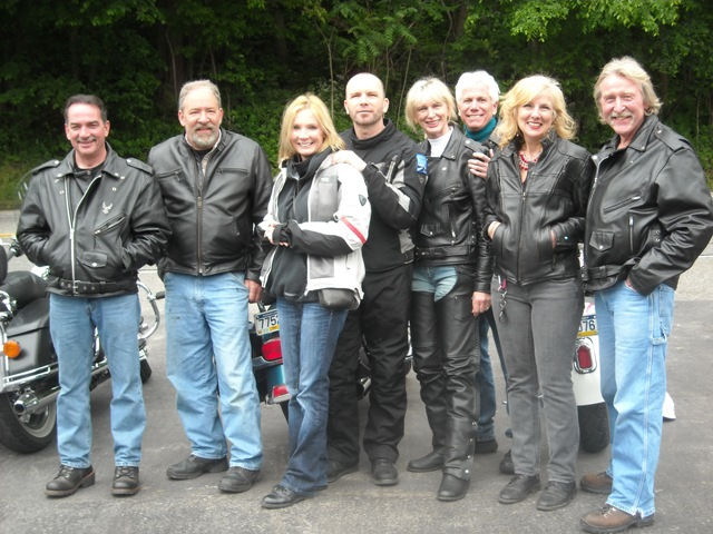 Motorcycle club or group picture