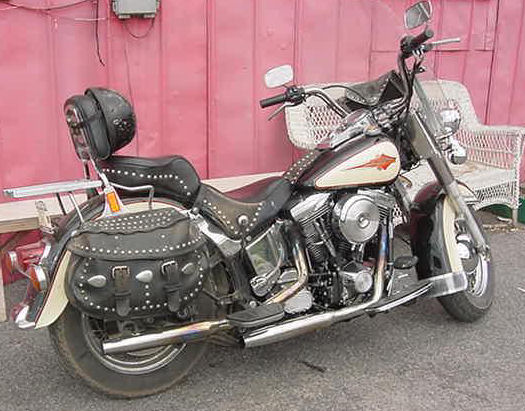 Motorcycle Picture of a 1990 Harley-Davidson FLSTC Heritage Softail Classic