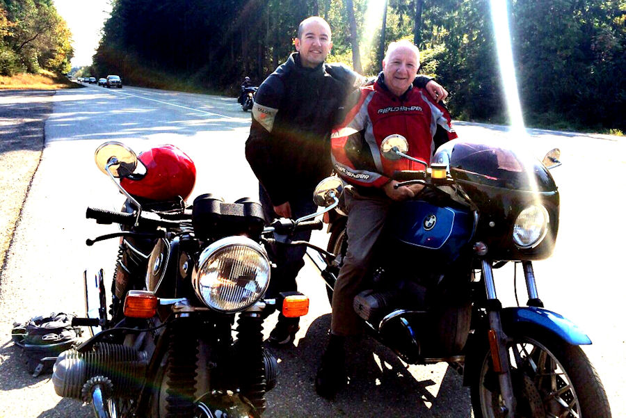 Motorcycle Picture of a 1985 BMW R65 & 1975 BMW R60/6