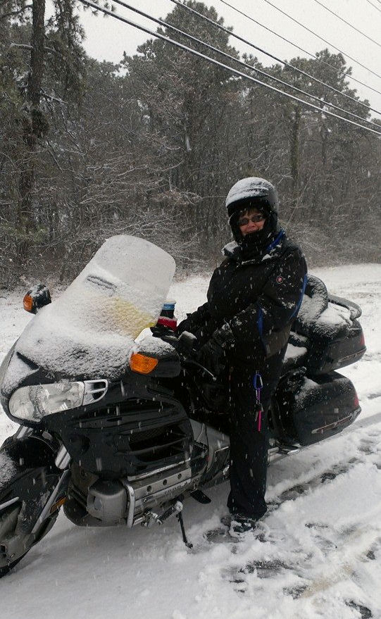 Women on Motorcycles Picture of a 2002 Honda Gold Wing