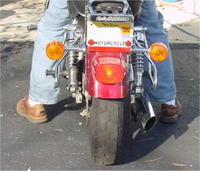Motorcycle Moved Out of Garage