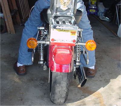 Straddling a Motorcycle